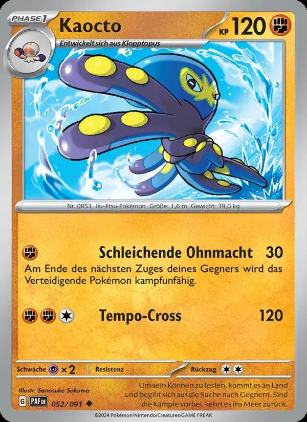 Kaocto 052/091 – Pokémon Paldeas Schicksale Karte
