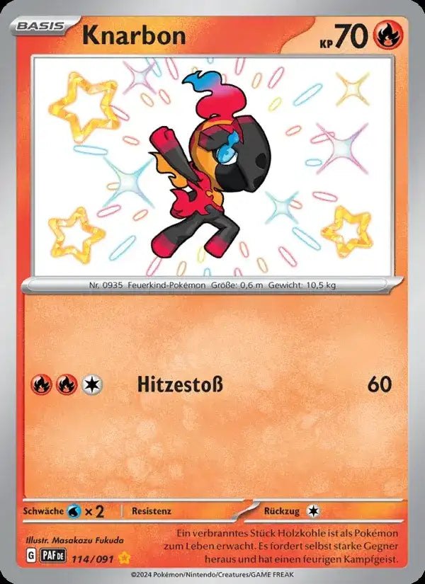 Knarbon 114/091 – Pokémon Paldeas Schicksale Karte