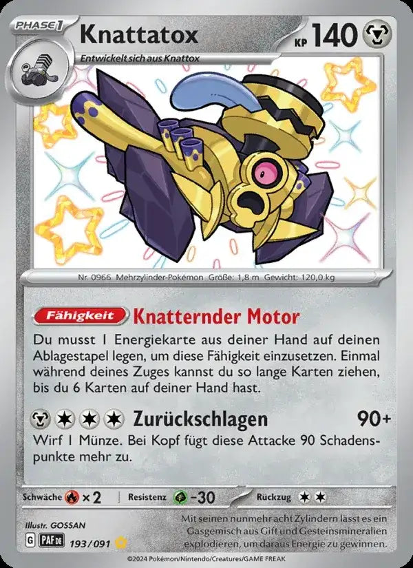 Knattatox 193/091 – Pokémon Paldeas Schicksale Karte