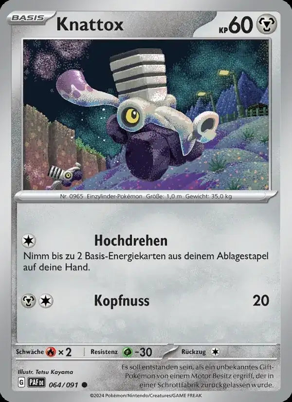 Knattox 064/091 – Pokémon Paldeas Schicksale Karte