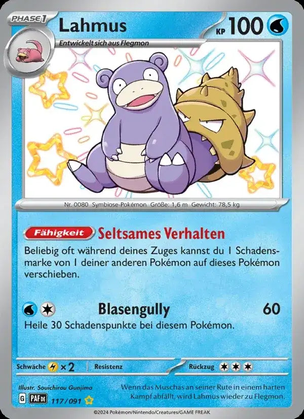 Lahmus 117/091 – Pokémon Paldeas Schicksale Karte
