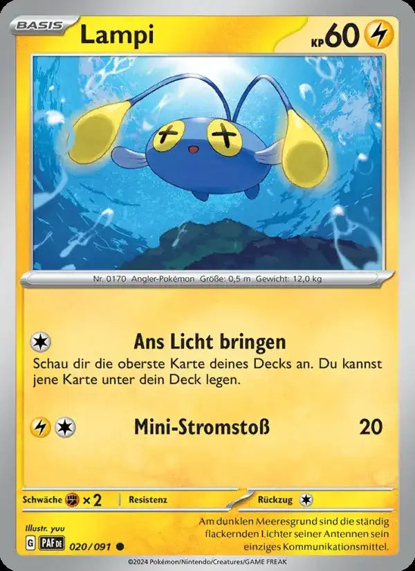 Lampi 020/091 – Pokémon Paldeas Schicksale Karte