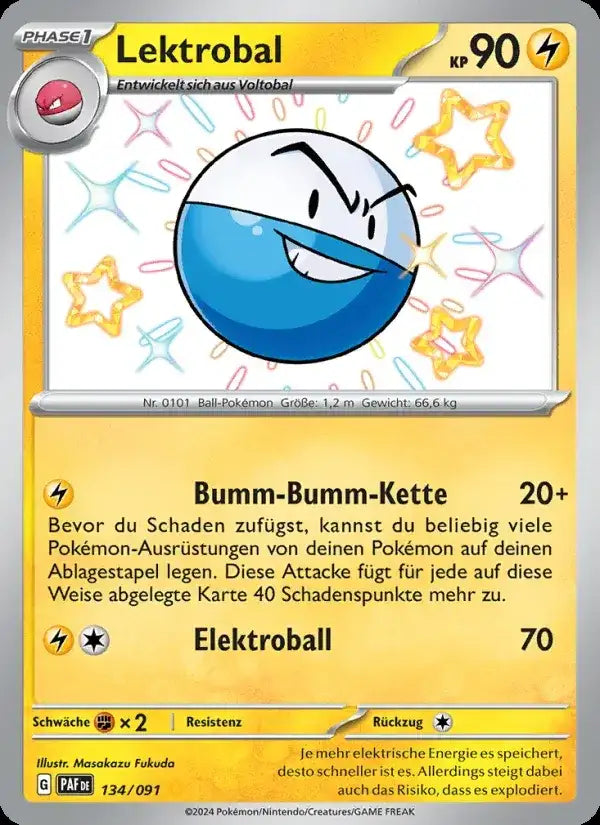 Lektrobal 134/091 – Pokémon Paldeas Schicksale Karte