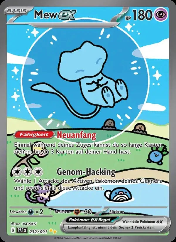 Mew ex 232/091 – Pokémon Paldeas Schicksale Karte