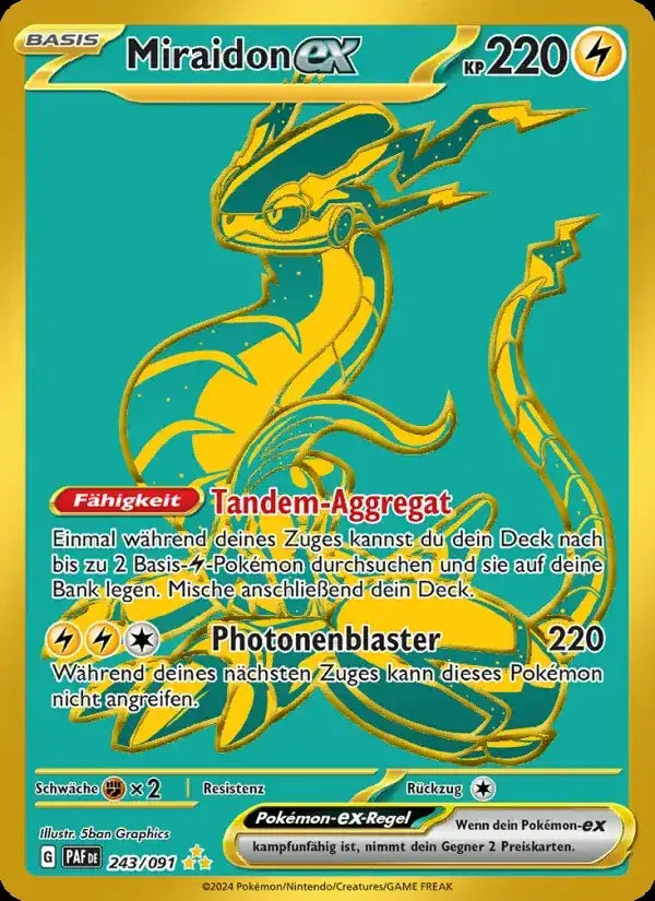 Miraidon ex 243/091 – Pokémon Paldeas Schicksale Karte