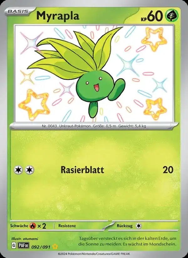 Myrapla 092/091 – Pokémon Paldeas Schicksale Karte