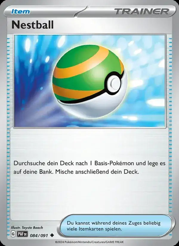 Nestball 084/091 – Pokémon Paldeas Schicksale Karte