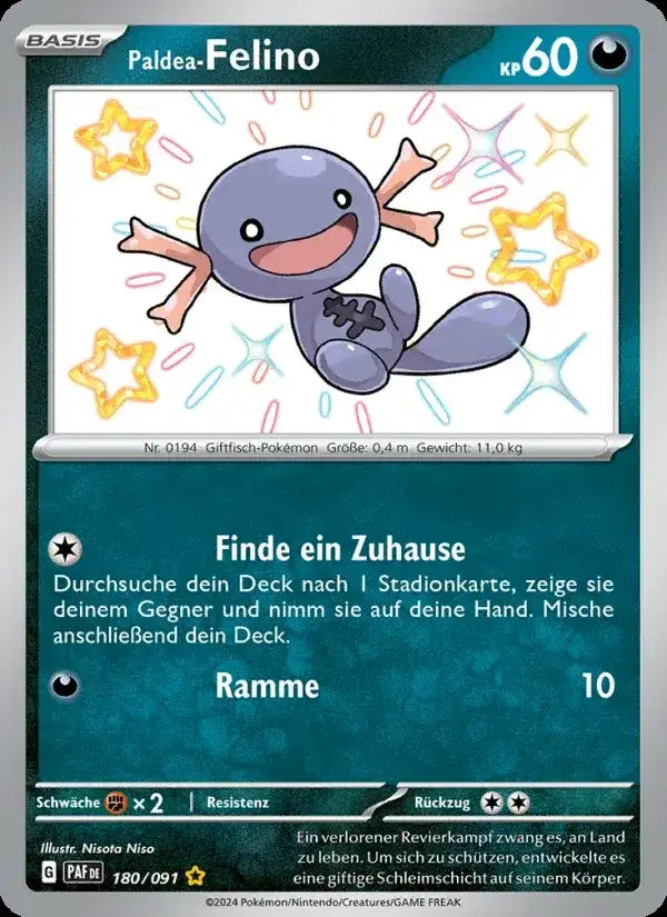 Paldea felino 180/091 – Pokémon Paldeas Schicksale Karte