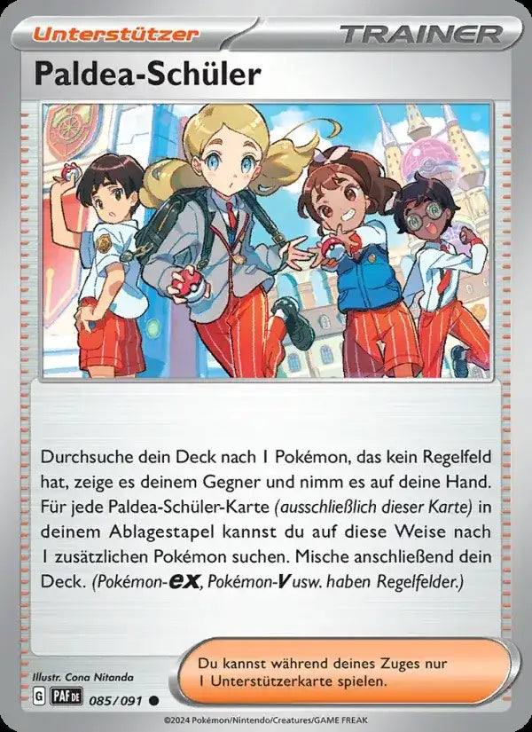 Paldea schuler 085/091 – Pokémon Paldeas Schicksale Karte