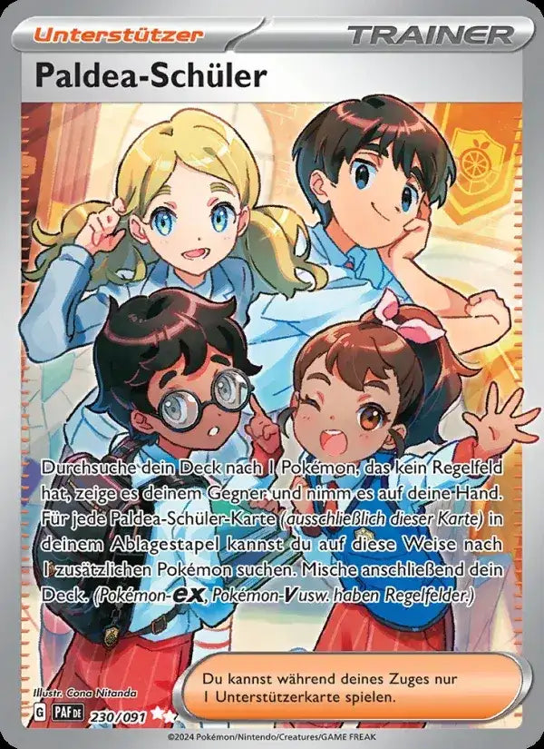 Paldea schuler 230/091 – Pokémon Paldeas Schicksale Karte