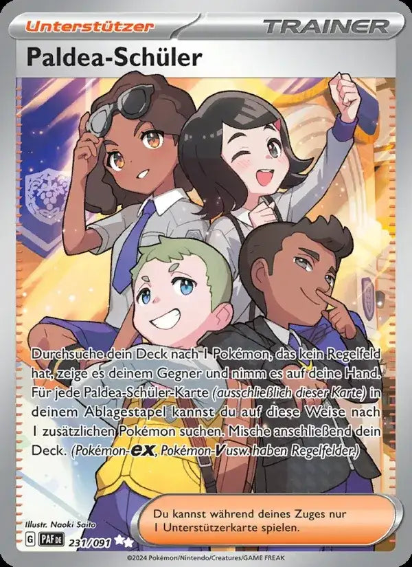 Paldea schuler 231/091 – Pokémon Paldeas Schicksale Karte