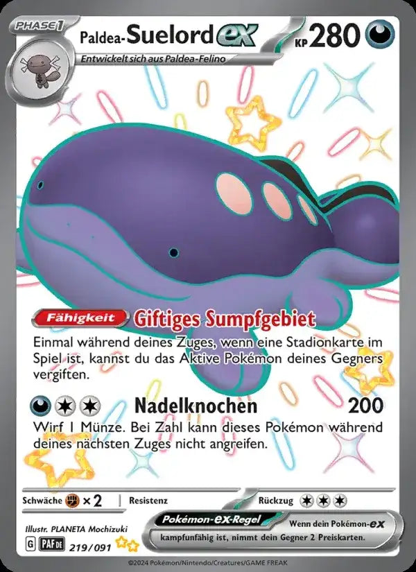 Paldea suelord ex 219/091 – Pokémon Paldeas Schicksale Karte