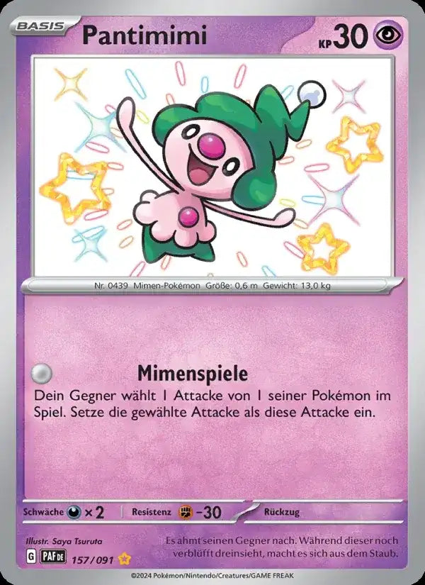 Pantimimi 157/091 – Pokémon Paldeas Schicksale Karte