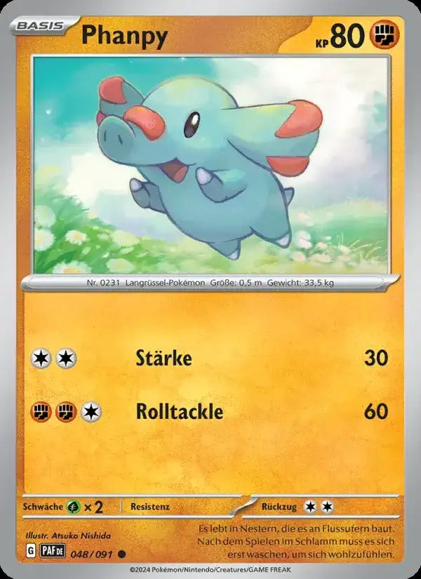Phanpy 048/091 – Pokémon Paldeas Schicksale Karte