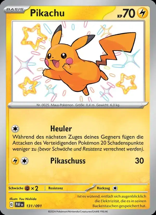 Pikachu 131/091 – Pokémon Paldeas Schicksale Karte