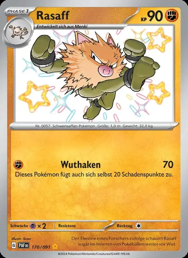 Rasaff 170/091 – Pokémon Paldeas Schicksale Karte