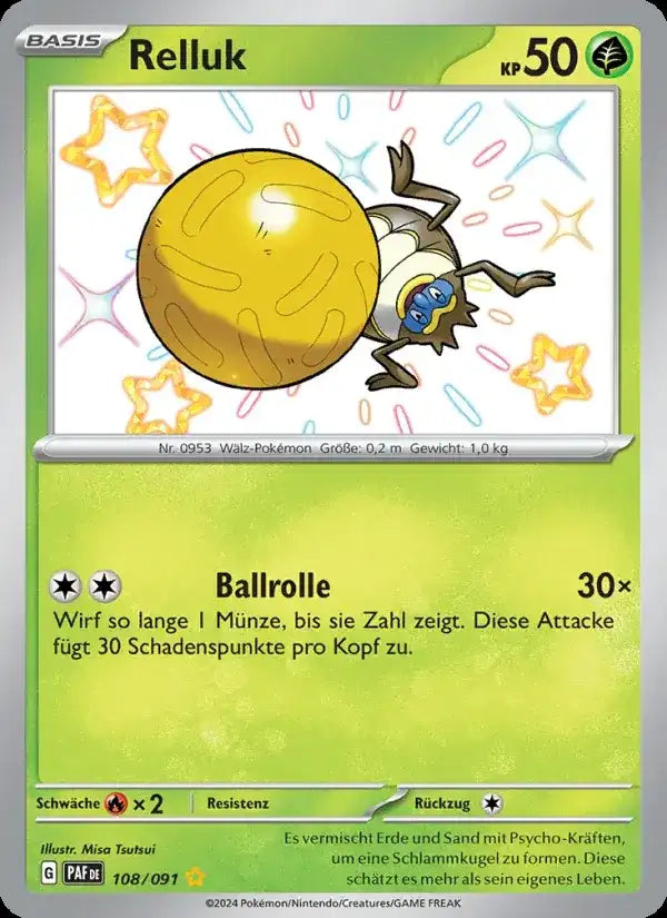 Relluk 108/091 – Pokémon Paldeas Schicksale Karte