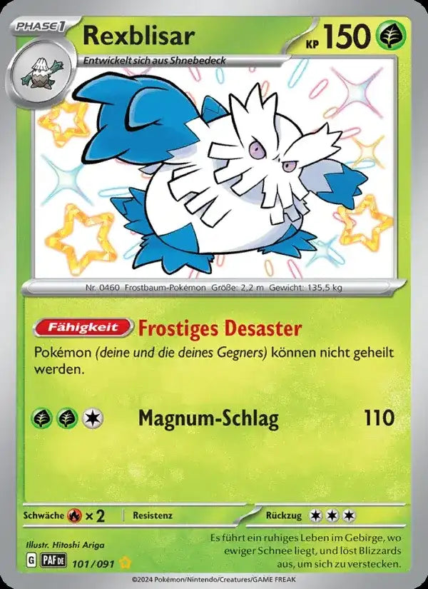 Rexblisar 101/091 – Pokémon Paldeas Schicksale Karte