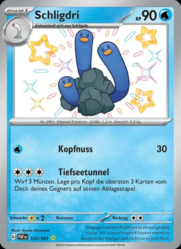 Schligdri 122/091 – Pokémon Paldeas Schicksale Karte
