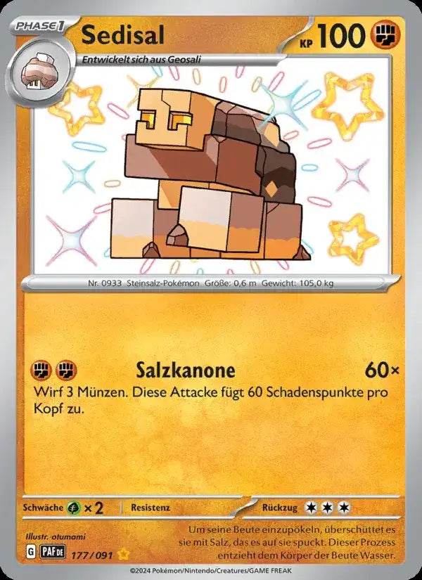 Sedisal 177/091 – Pokémon Paldeas Schicksale Karte