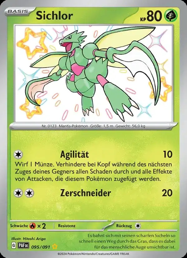Sichlor 095/091 – Pokémon Paldeas Schicksale Karte
