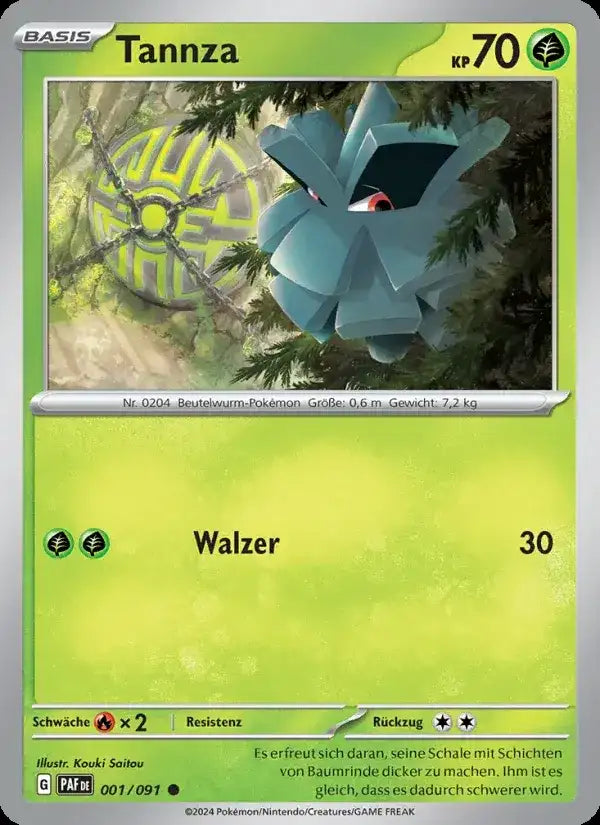 Tannza 001/091 – Pokémon Paldeas Schicksale Karte