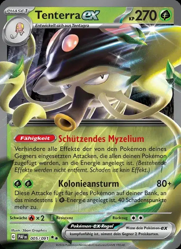 Tenterra ex 005/091 – Pokémon Paldeas Schicksale Karte