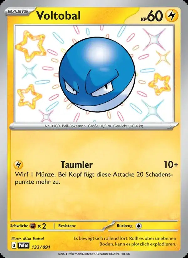 Voltobal 133/091 – Pokémon Paldeas Schicksale Karte
