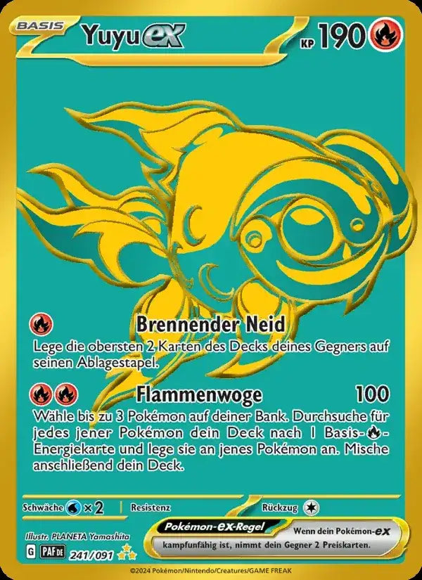 Yuyu ex 241/091 – Pokémon Paldeas Schicksale Karte