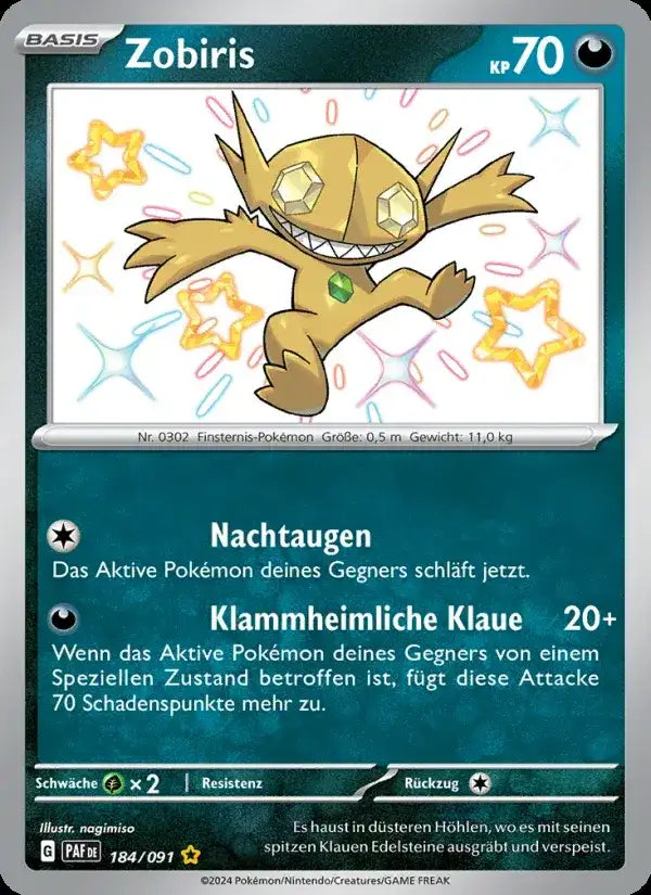 Zobiris 184/091 – Pokémon Paldeas Schicksale Karte
