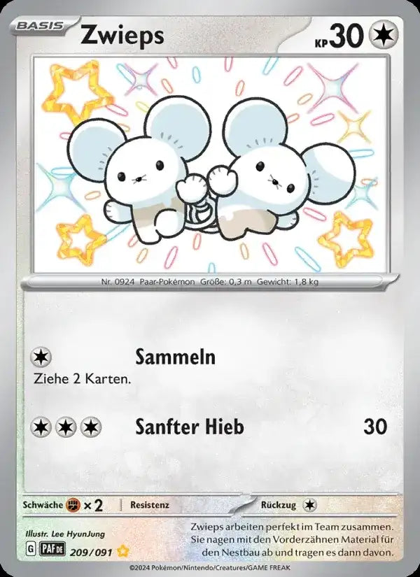 Zwieps 209/091 – Pokémon Paldeas Schicksale Karte