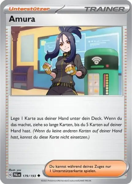 Amura 179/193 – Pokémon Entwicklungen in Paldea Karte