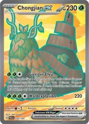 Chongjian ex 232/193 – Pokémon Entwicklungen in Paldea Karte