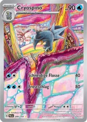 Cryospino 209/193 – Pokémon Entwicklungen in Paldea Karte