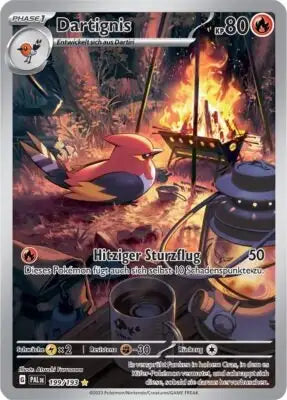 Dartignis 199/193 – Pokémon Entwicklungen in Paldea Karte