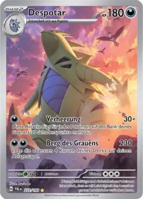 Despotar 222/193 – Pokémon Entwicklungen in Paldea Karte