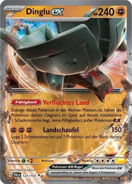 Dinglu ex 127/193 – Pokémon Entwicklungen in Paldea Karte