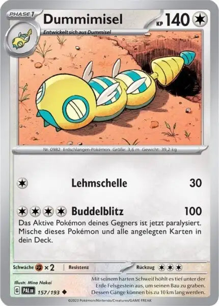 Dummimisel 157/193 – Pokémon Entwicklungen in Paldea Karte