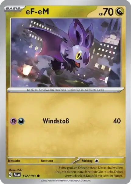 eF eM 152/193 – Pokémon Entwicklungen in Paldea Karte