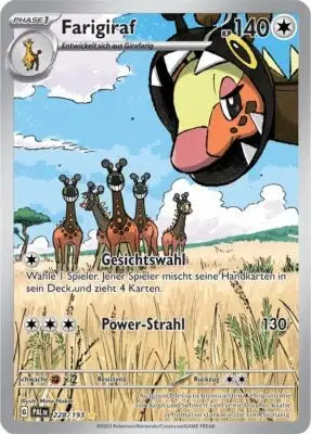 Farigiraf 228/193 – Pokémon Entwicklungen in Paldea Karte