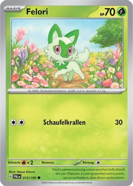 Felori 013/193 – Pokémon Entwicklungen in Paldea Karte