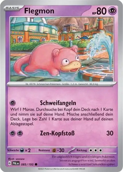 Flegmon 085/193 – Pokémon Entwicklungen in Paldea Karte
