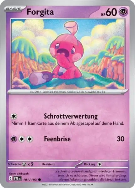 Forgita 101/193 – Pokémon Entwicklungen in Paldea Karte