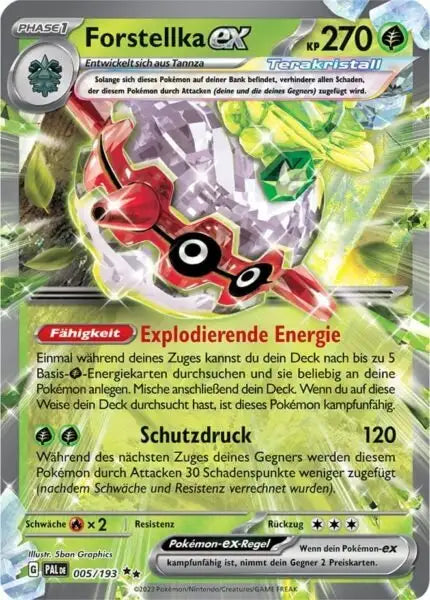 Forstellka ex 005/193 – Pokémon Entwicklungen in Paldea Karte