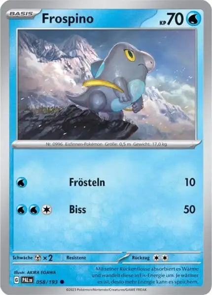 Frospino 058/193 – Pokémon Entwicklungen in Paldea Karte