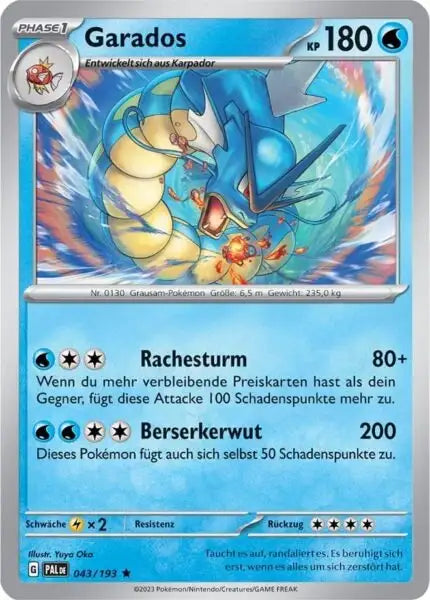 Garados 043/193 – Pokémon Entwicklungen in Paldea Karte