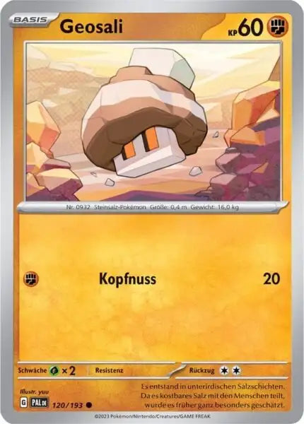 Geosali 120/193 – Pokémon Entwicklungen in Paldea Karte