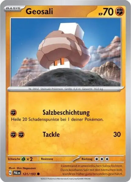 Geosali 121/193 – Pokémon Entwicklungen in Paldea Karte
