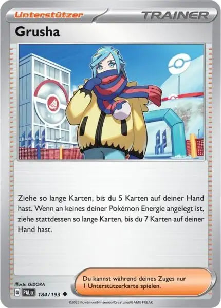 Grusha 184/193 – Pokémon Entwicklungen in Paldea Karte