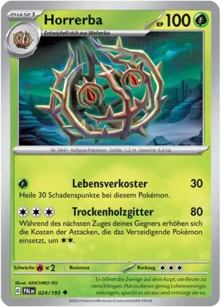 Horrerba 024/193 – Pokémon Entwicklungen in Paldea Karte